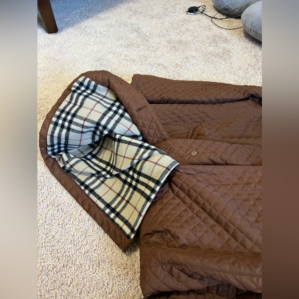 BURBERRY LONDON quilted Parka Jacket Trench Coat Size: M | US 8 - Picture 14 of 16